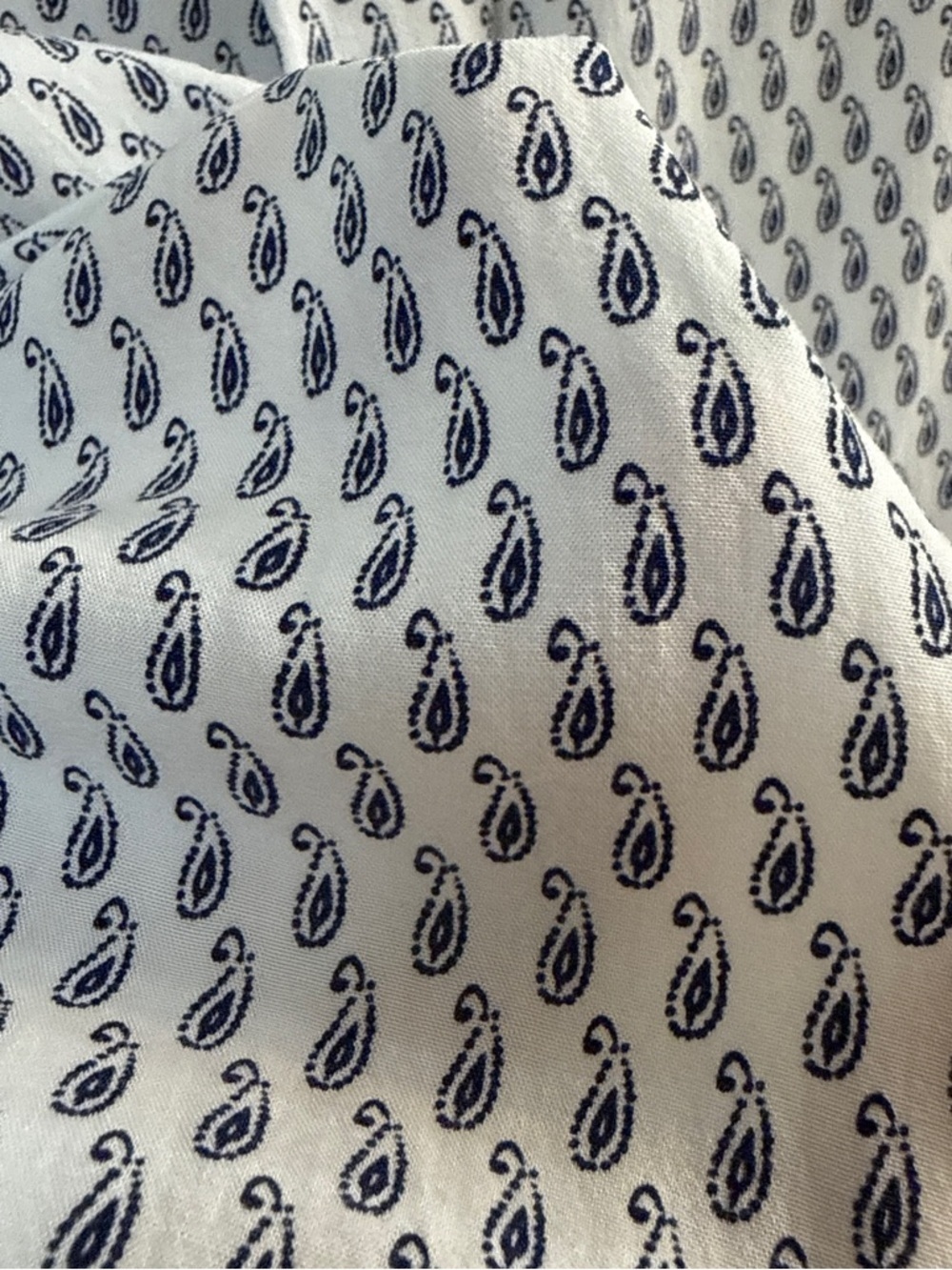 Velvet Heart White Blouse with Navy Paisley Detail - Picture 7 of 8